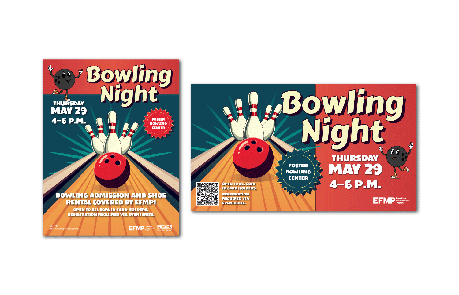Bowling Night Advertisement