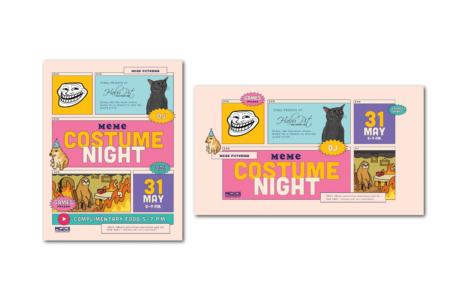 Costume Night Advertisement