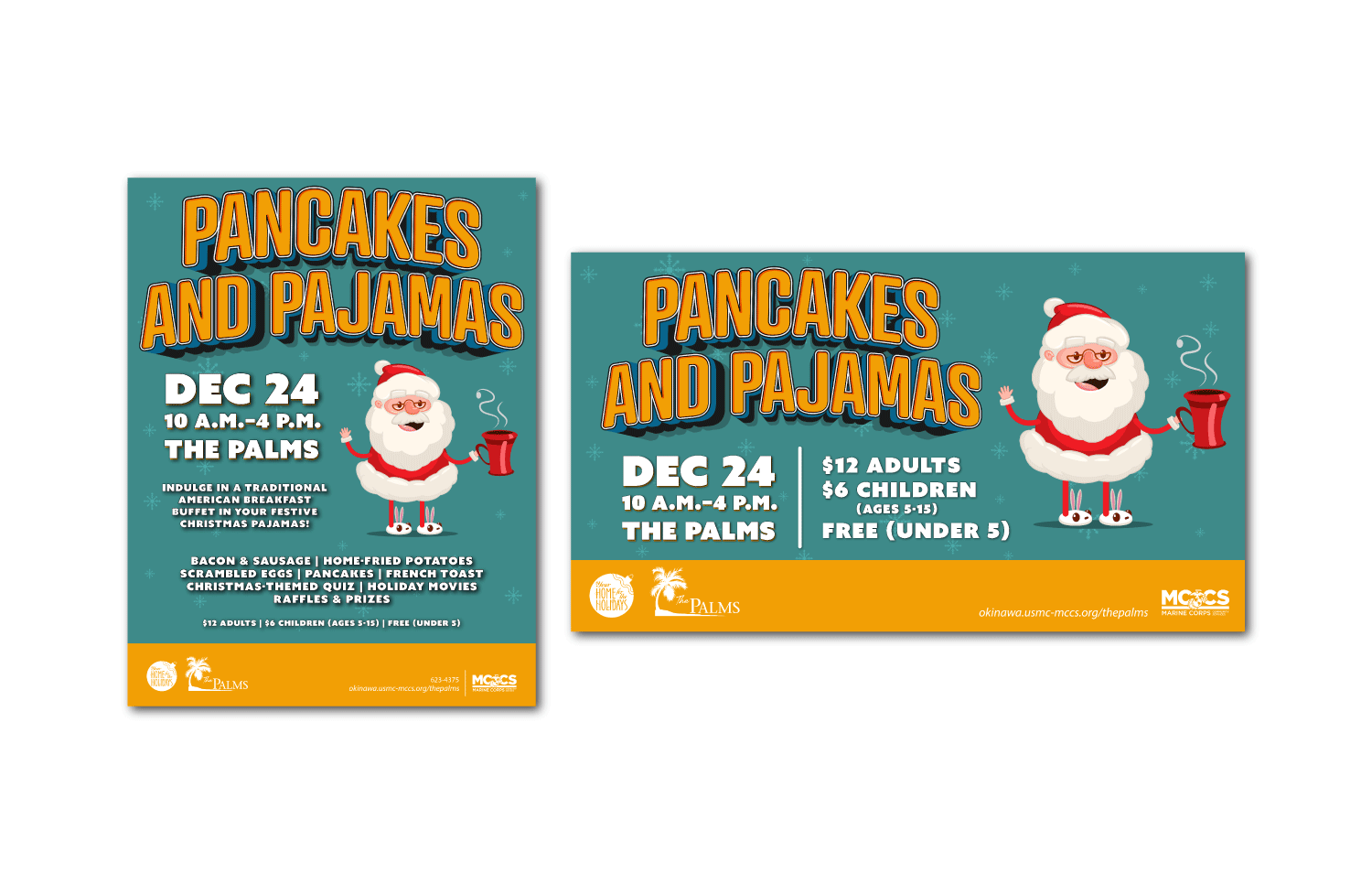Pancakes and Pajamas Advertisement